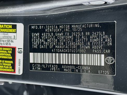 Used 2026 Toyota Camry LE w/ Convenience Package FWD image 12