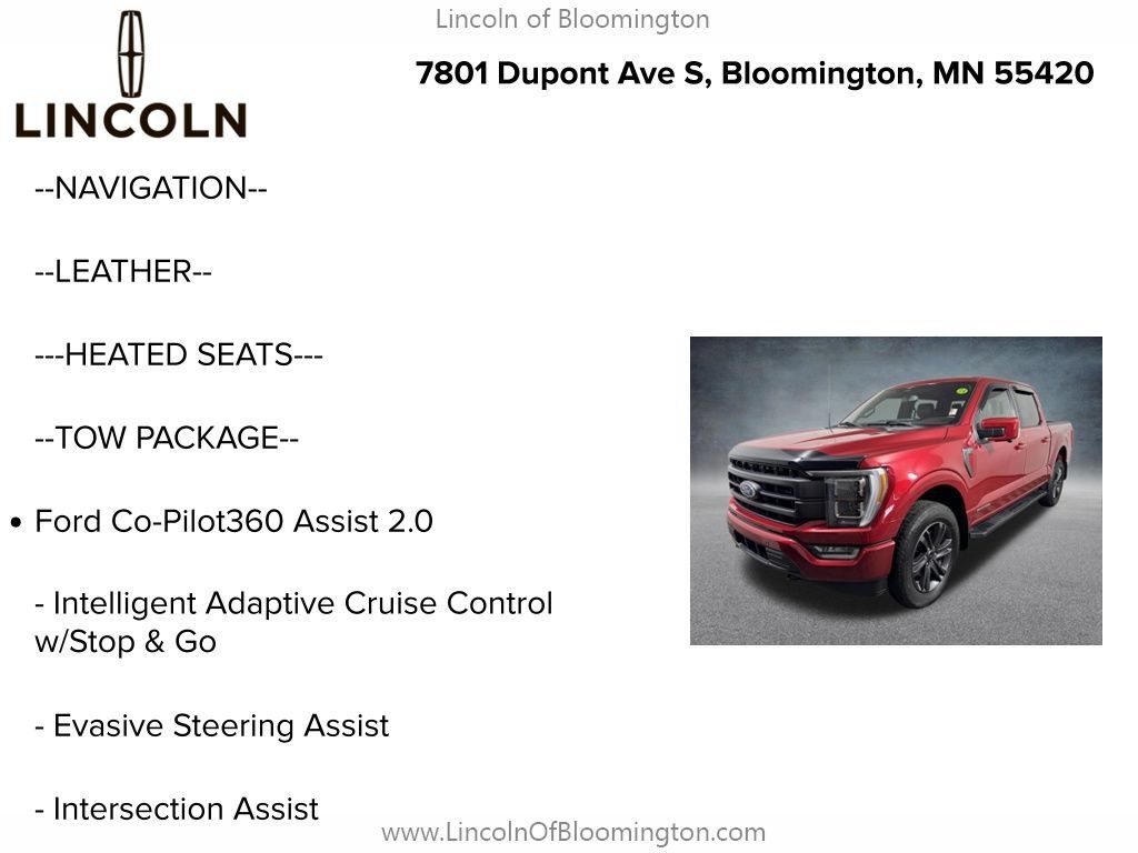 Used 2023 Ford F150 Lariat w/ Equipment Group 502A High AWD/4WD image 5