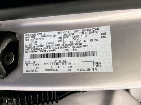 Used 2018 Ford F150 XL w/ Equipment Group 101A Mid AWD/4WD image 43