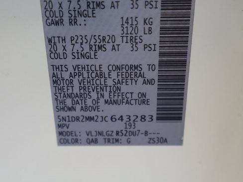 Used 2018 Nissan Pathfinder SL w/ Midnight Edition Package image 2