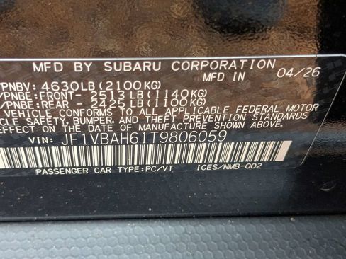New 2026 Subaru WRX Premium AWD/4WD image 19