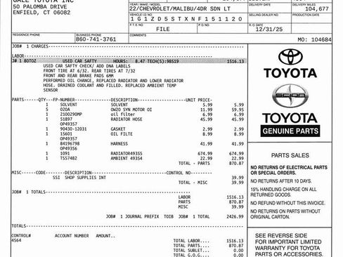 Used 2022 Chevrolet Malibu LT image 12