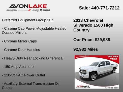 Used 2018 Chevrolet Silverado 1500 High Country image 18