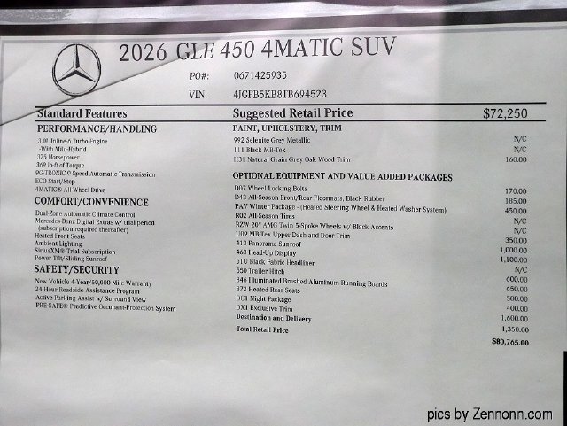 New 2026 Mercedes-Benz GLE 450 4MATIC image 29
