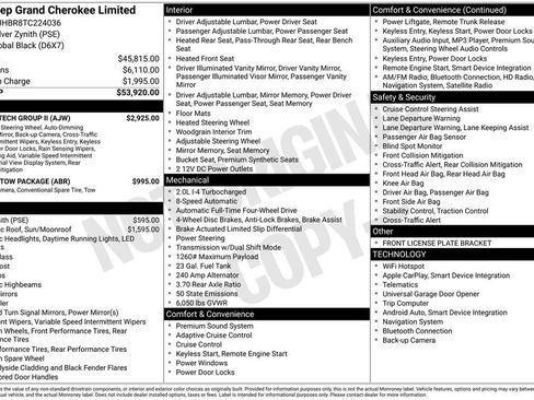 New 2026 Jeep Grand Cherokee Limited AWD/4WD image 6