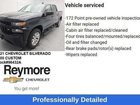Certified 2021 Chevrolet Silverado 1500 Custom AWD/4WD image 44