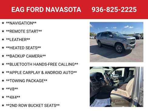 Used 2022 Chevrolet Tahoe LT w/ Luxury Package image 4