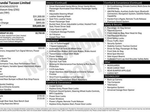 Used 2016 Hyundai Tucson Limited w/ Option Group 03 AWD/4WD image 10