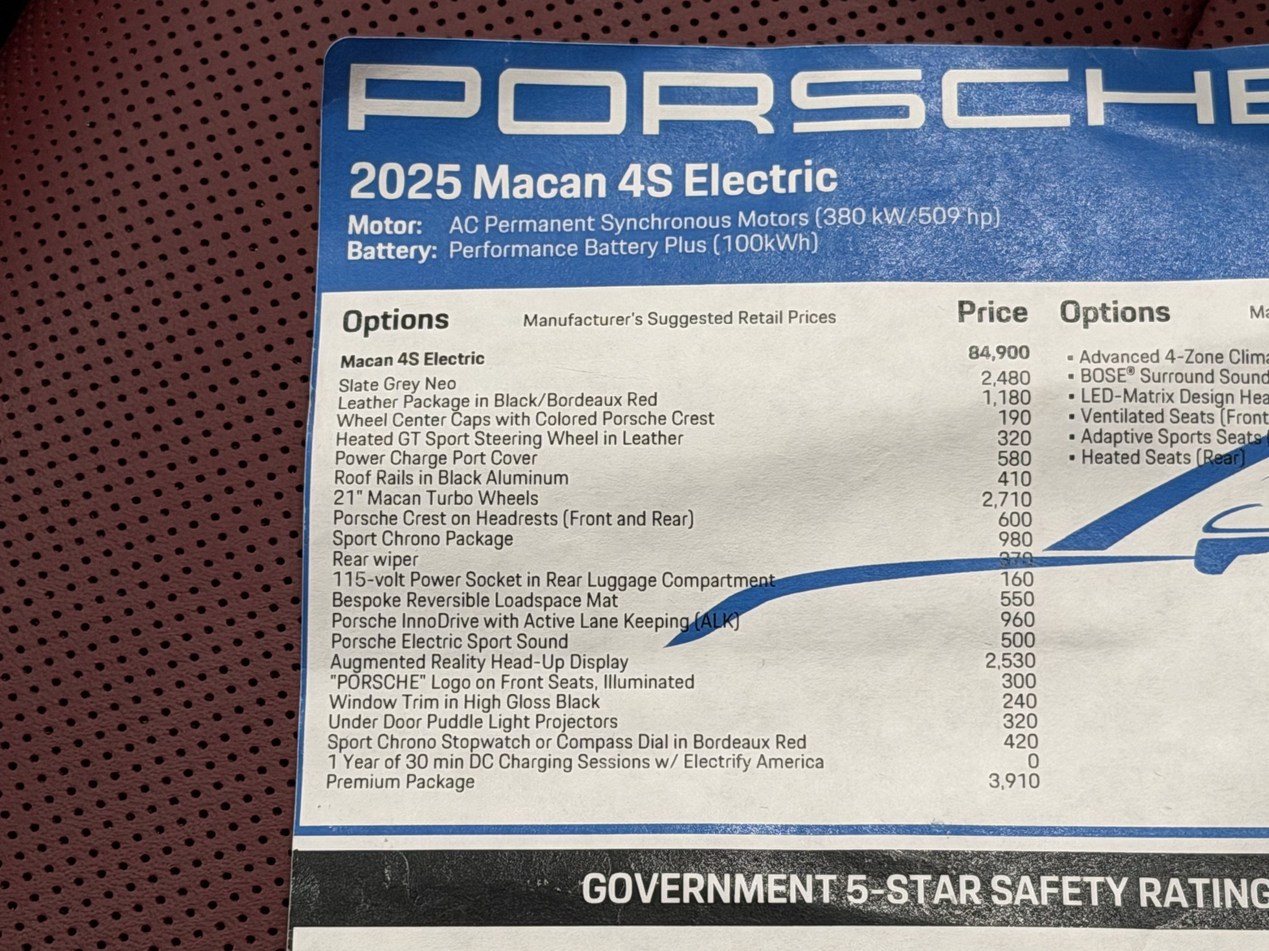 Used 2025 Porsche Macan 4S Electric AWD/4WD image 64