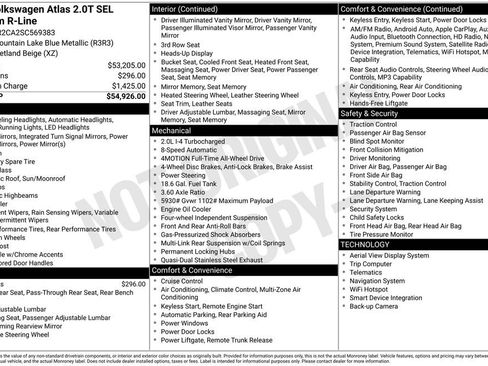 Certified 2025 Volkswagen Atlas SEL Premium R-Line AWD/4WD image 9