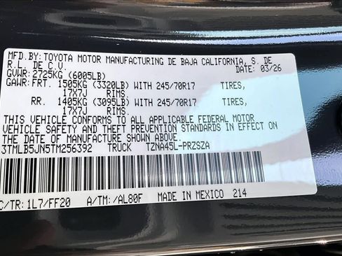 New 2026 Toyota Tacoma SR5 AWD/4WD image 20