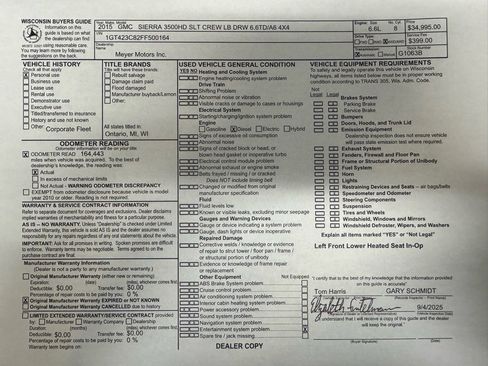 Used 2015 GMC Sierra 3500 SLT image 30