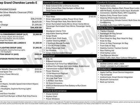 Certified 2021 Jeep Grand Cherokee Laredo w/ Security & Convenience Group image 34