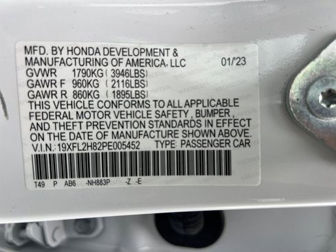 Certified 2023 Honda Civic Sport image 35