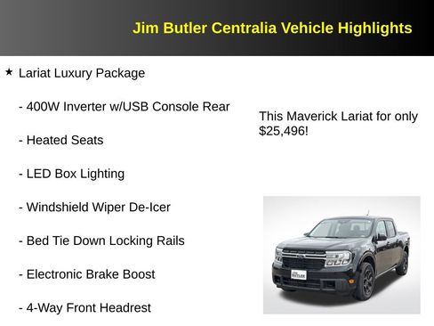 Used 2023 Ford Maverick Lariat w/ Lariat Luxury Package AWD/4WD image 5