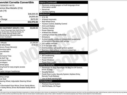 Used 2002 Chevrolet Corvette Convertible w/ Preferred Equipment Group2 RWD image 13