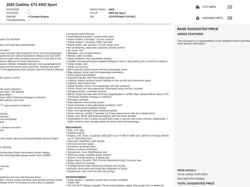 Used 2020 Cadillac XT4 Sport image 3