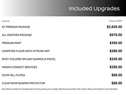New 2025 Nissan Sentra SV w/ SV Premium Package