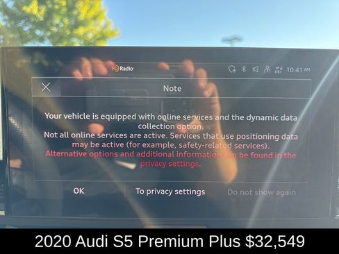 Used 2020 Audi S5 Premium Plus w/ Premium Plus image 24