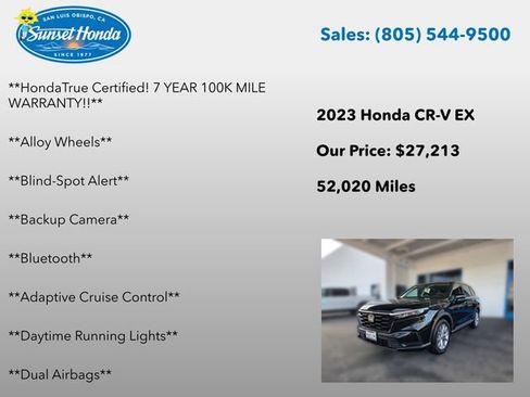 Certified 2023 Honda CR-V EX image 6