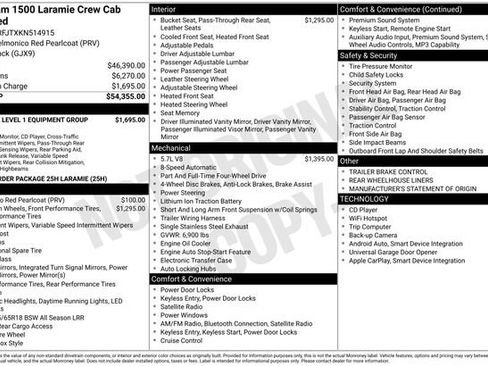 Used 2019 RAM 1500 Laramie AWD/4WD image 36