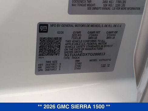 New 2026 GMC Sierra 1500 Pro w/ Pro Value Package AWD/4WD image 24