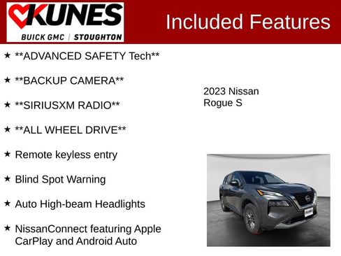 Used 2023 Nissan Rogue S AWD/4WD image 2