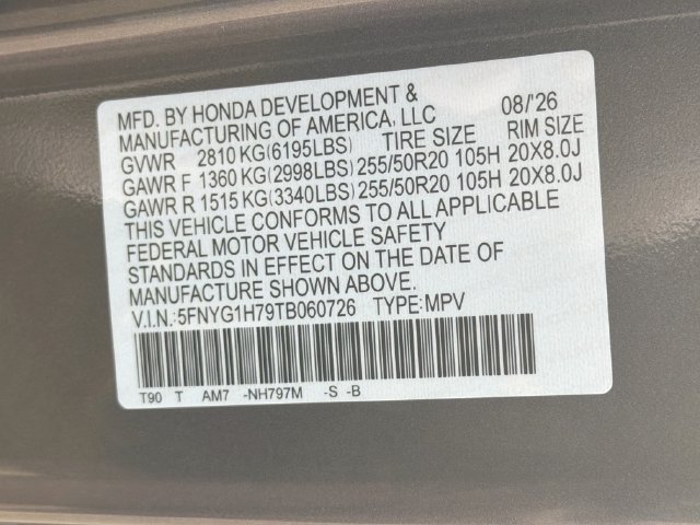 New 2026 Honda Pilot Touring image 34