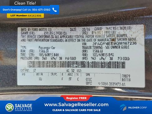 Used 2016 Ford Fiesta SE FWD image 16