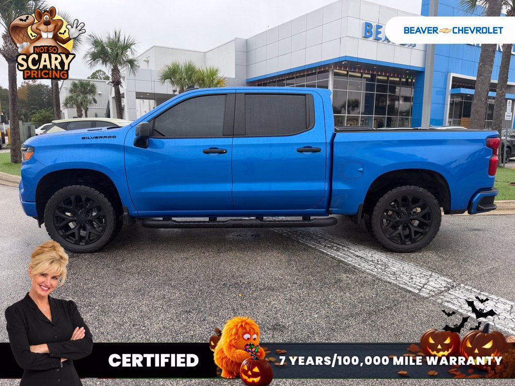 Used 2025 Chevrolet Silverado 1500 Custom w/ Turbomax Blackout Package AWD/4WD image 7