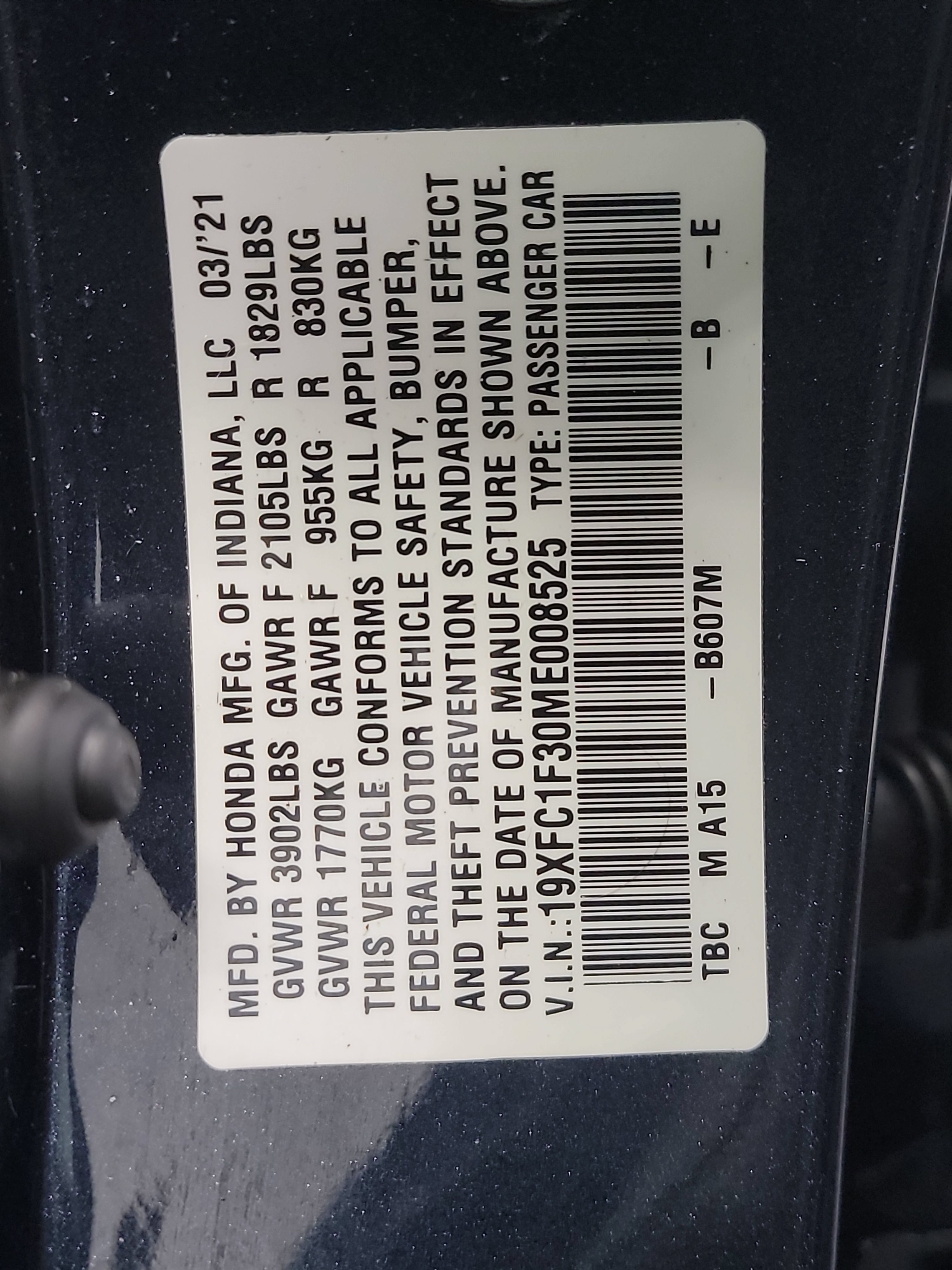 Used 2021 Honda Civic EX image 33