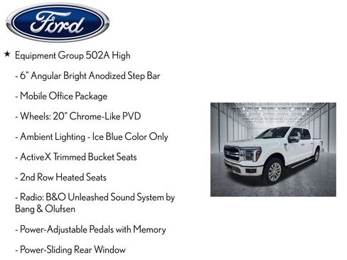 Used 2026 Ford F150 Lariat w/ Equipment Group 502A High AWD/4WD image 6