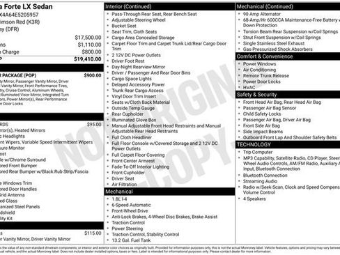 Used 2014 Kia Forte LX w/ Popular Package FWD image 33