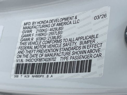 Used 2026 Honda Accord Touring image 30