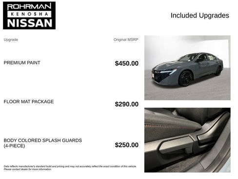 New 2026 Nissan Sentra SR w/ Floor Mat Package image 4