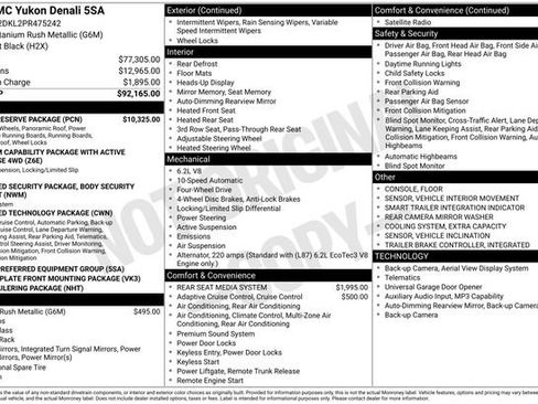 Used 2023 GMC Yukon Denali w/ Denali Reserve Package AWD/4WD image 40