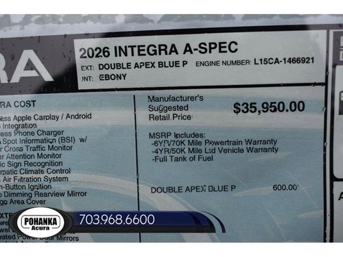 New 2026 Acura Integra A-Spec image 36