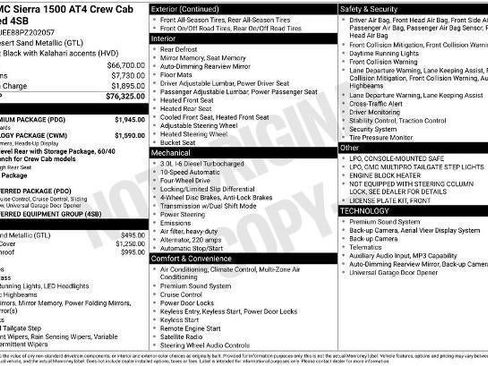 Certified 2023 GMC Sierra 1500 AT4 w/ AT4 Premium Package AWD/4WD image 35
