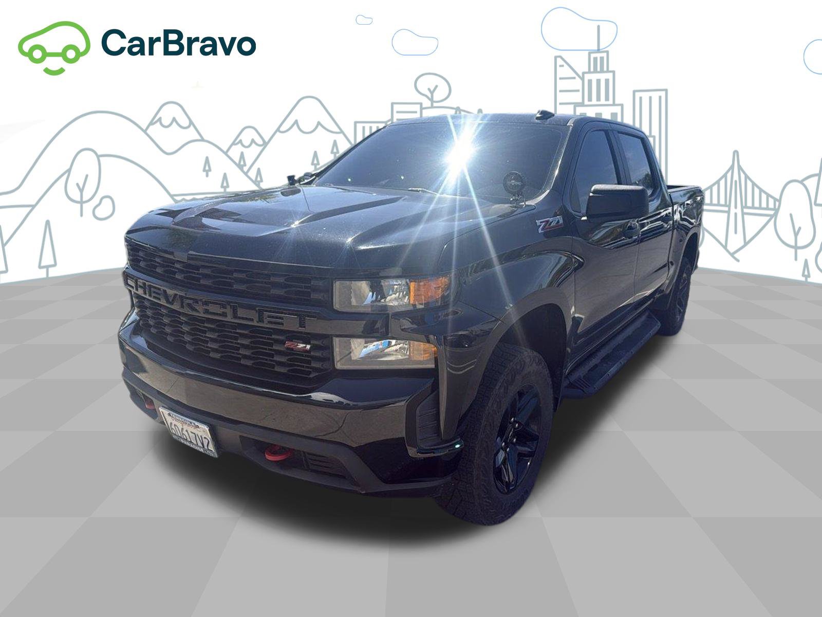 Certified 2021 Chevrolet Silverado 1500 Custom Trail Boss AWD/4WD image 1