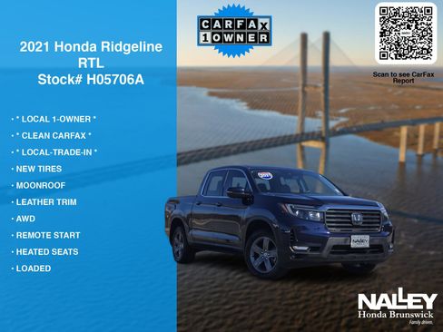 Used 2021 Honda Ridgeline RTL image 7
