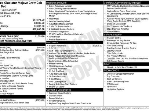 Used 2023 Jeep Gladiator Mojave w/ Cold Weather Group image 2