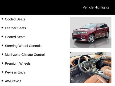 Used 2017 Jeep Grand Cherokee Summit w/ Platinum Series Group AWD/4WD image 16