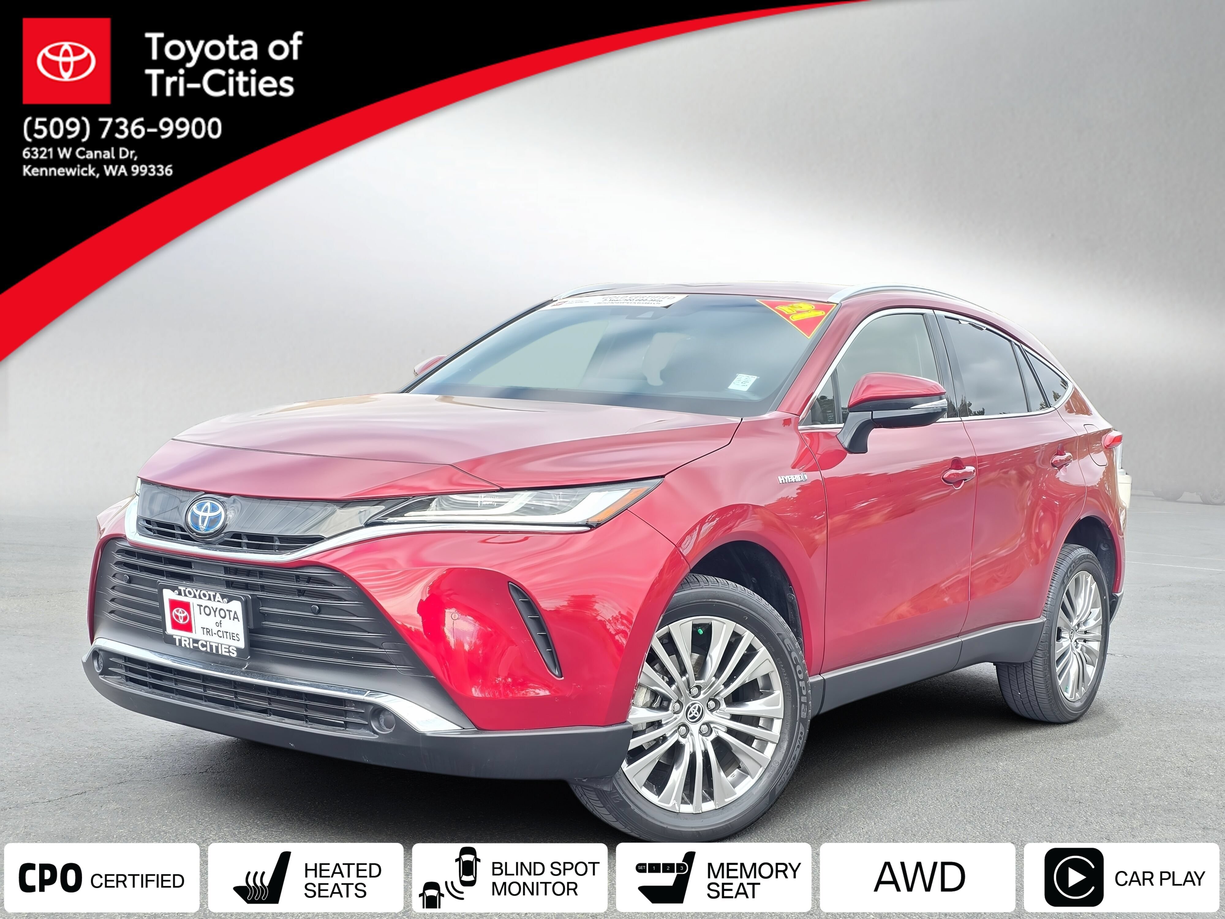 Certified 2021 Toyota Venza XLE w/ Softex Package AWD/4WD image 1