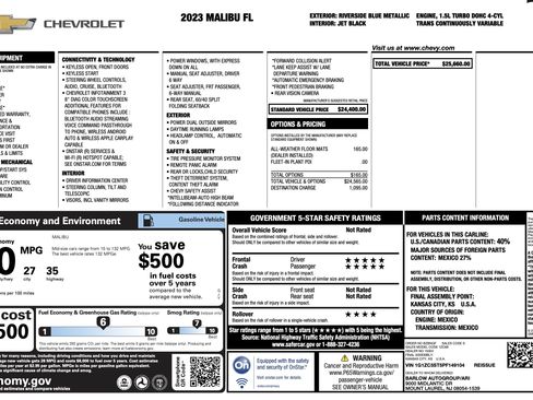 Used 2023 Chevrolet Malibu LS image 2
