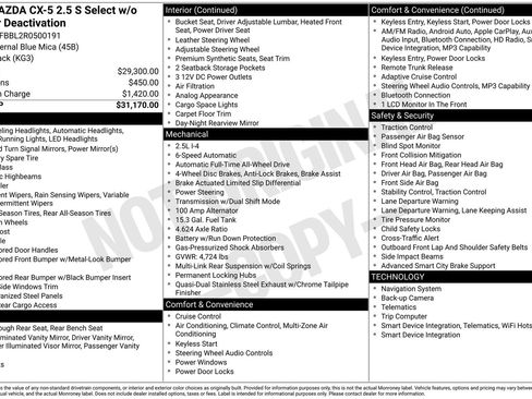 Certified 2024 MAZDA CX-5 AWD 2.5 S w/ Select Package image 38