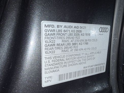 Used 2021 Audi Q8 Prestige w/ Prestige Package image 22