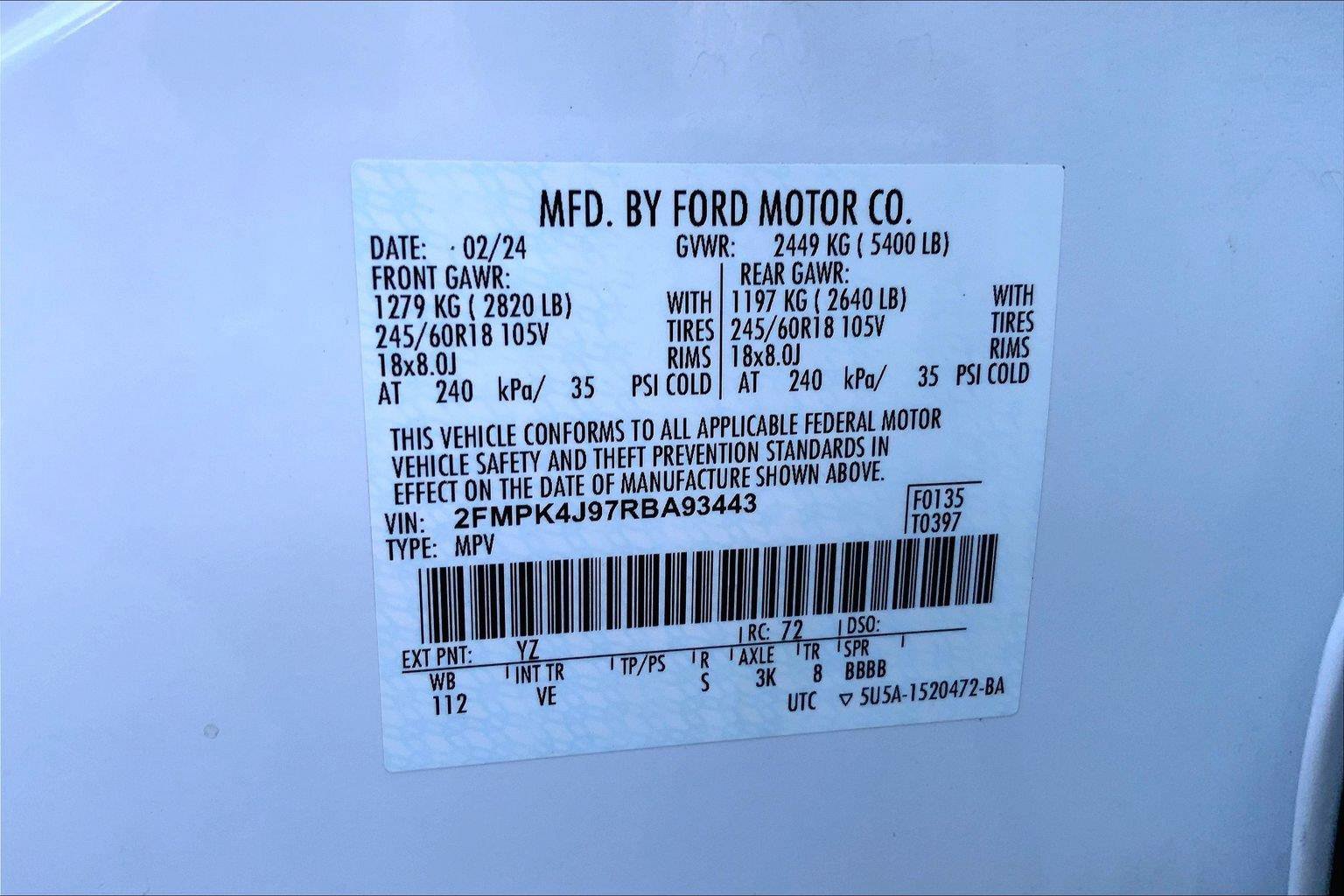 Used 2024 Ford Edge SEL AWD/4WD image 33