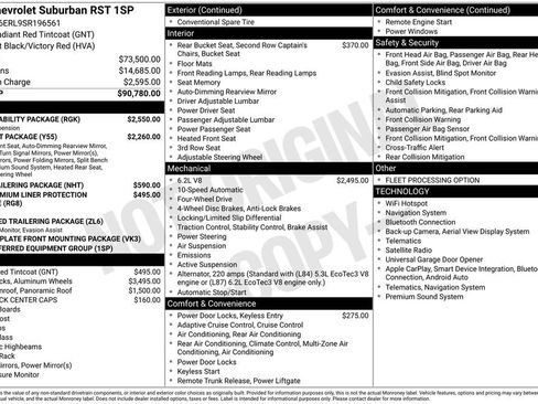 Used 2025 Chevrolet Suburban RST w/ RST Capability Package AWD/4WD image 19
