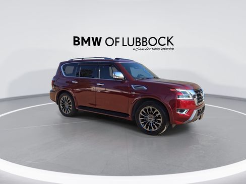 Used 2021 Nissan Armada Platinum w/ Captain's Chairs Package AWD/4WD image 2