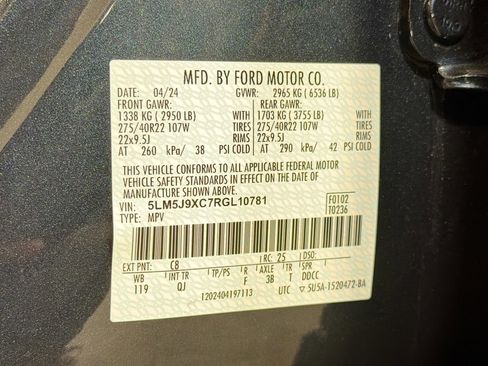 Used 2024 Lincoln Aviator Black Label w/ Class IV Trailer Tow Package image 44